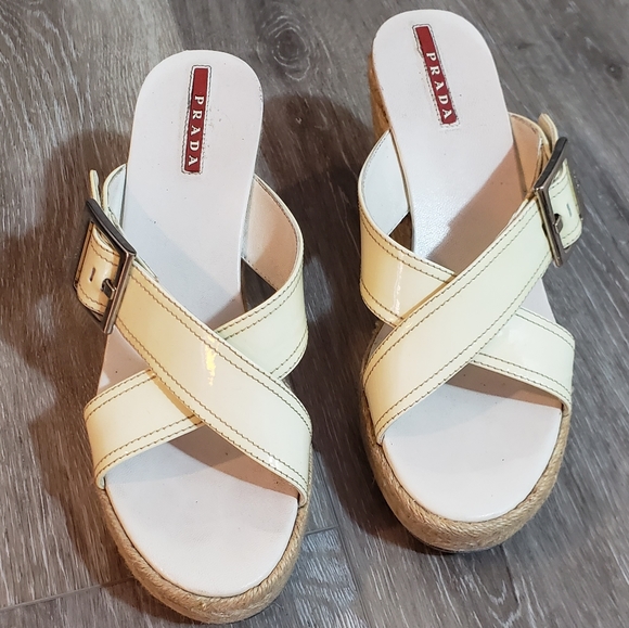 Prada platform wedge Sandals. Size 37 - Picture 2 of 9